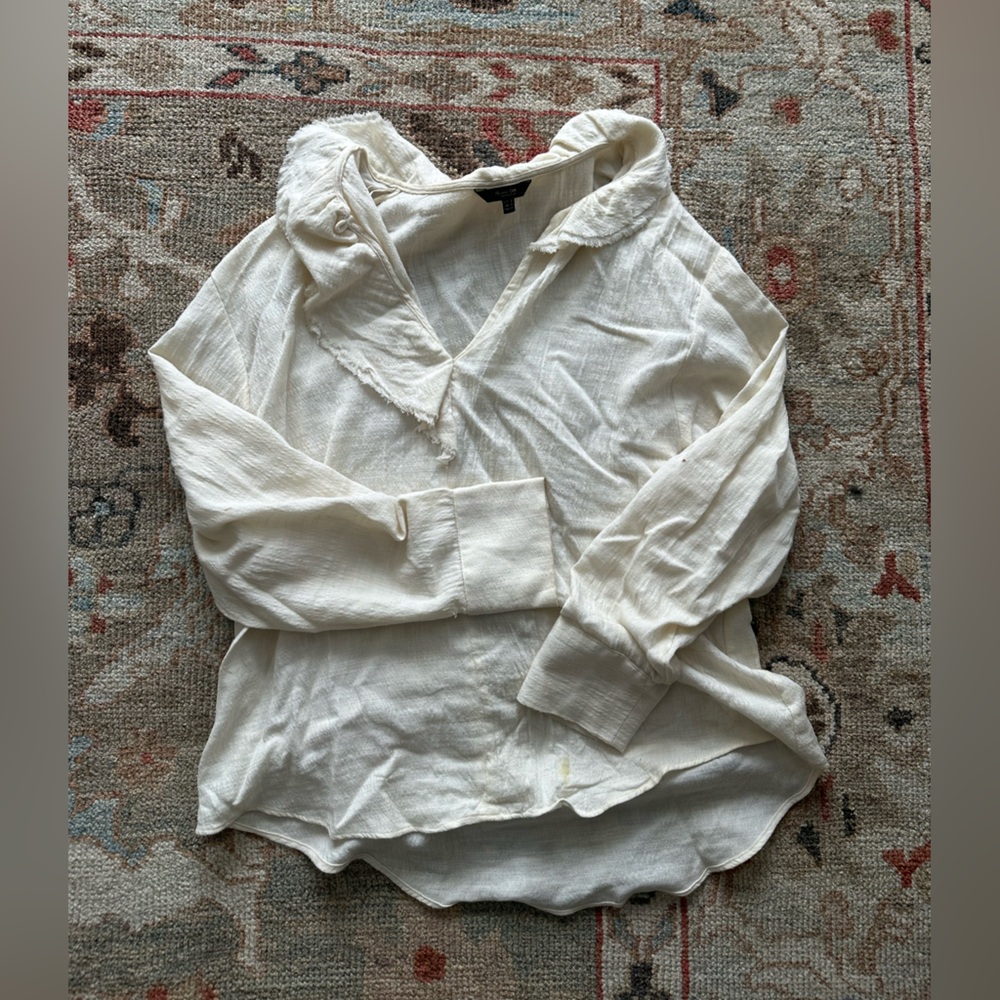 Massimo Dutti Off-White Knit Top